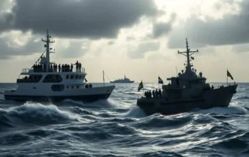 le intercettazioni delle navi umanitarie da parte della marina israeliana sollevano preoccupazioni python 1759360024 364x230