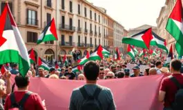 proteste in italia a favore della causa palestinese unisciti al movimento python 1759362036 265x160