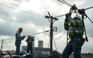 riparazione delle linee elettriche alla centrale nucleare di zaporizhzhia dopo linterruzione di corrente 1760867370 364x230