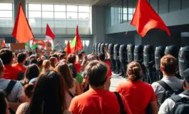 scontri tra manifestanti e polizia allaeroporto di firenze cosa e accaduto 1760840616 265x160