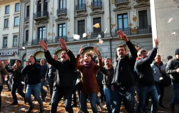 attacco alla redazione de la stampa a torino durante le proteste 1764399047 364x230
