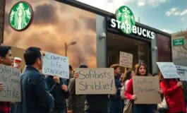 baristi starbucks in sciopero richiesta di migliori condizioni lavorative 1763056906 265x160