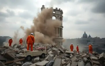 crollo alla torre dei conti indagini in corso e lutto per la tragedia di octav stroici 1762602844 364x230
