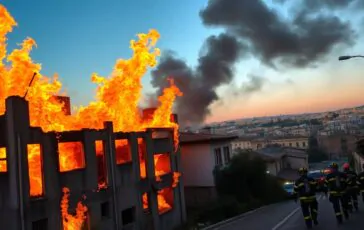 incendio a roma palazzo abbandonato in via cesare tallone le cause e gli sviluppi 1762845900 364x230