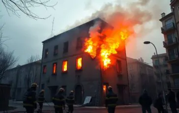 incendio in un edificio occupato a roma grave ferito e intervento dei soccorsi 1762851415 364x230
