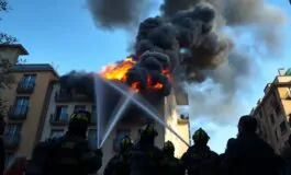 incendio in un palazzo a milano provoca evacuazioni e danni ingenti 1762501410 265x160