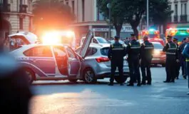 incidente a roma scontro tra volante di polizia e auto in fuga con feriti 1763584243 265x160