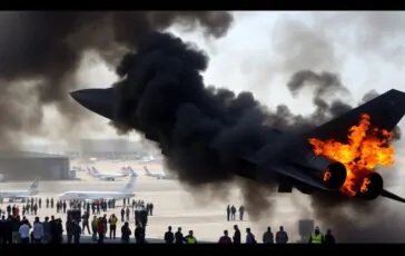 incidente mortale al dubai airshow a fuoco il jet indiano hal tejas 1763730126 364x230