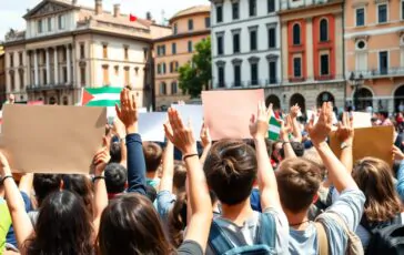 mobilitazioni studentesche in italia per la palestina e il degrado delle scuole 1763669085 364x230