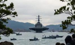 tensioni crescenti tra corea del nord e stati uniti limpattante arrivo di una portaerei 1762577674 265x160