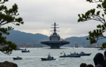 tensioni crescenti tra corea del nord e stati uniti limpattante arrivo di una portaerei 1762577674 364x230