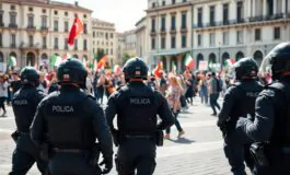 crescita delle manifestazioni in italia sicurezza e ruolo delle forze dellordine 1765377602 265x160