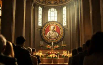 il nuovo tondo di papa leone xiv illumina la basilica di san paolo un capolavoro da scoprire 1769355772 364x230