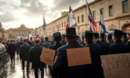 israele scontri durante la manifestazione ultraortodossa contro il servizio militare 1767814796 265x160