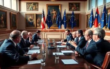 le reazioni dei leader europei alle minacce di trump sulle tariffe commerciali 1768794169 364x230