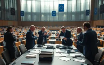 parlamento europeo rinvia la decisione sullaccordo commerciale con gli stati uniti 1769479733 364x230