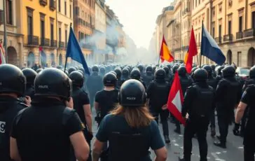 scontri violenti a torino la manifestazione di askatasuna sotto i riflettori 1769888033 364x230