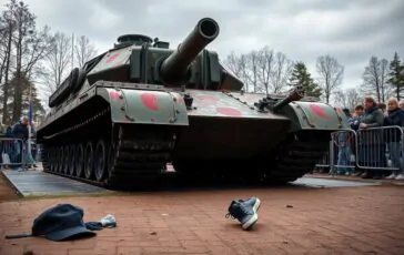 tragedia a yakutsk adolescente schiacciato da un carro armato in unesposizione 1768923292 364x230