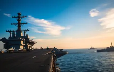 trump e liran il dispiegamento della uss abraham lincoln nel medio oriente 1768543132 364x230