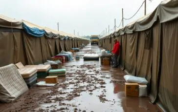 crisi umanitaria a gaza tende allagate insufficienza di aiuti e richieste di evacuazione medica 1771942997 364x230