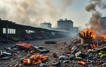 druzhkivka sotto attacco mercato distrutto e vittime innocenti nel cuore del conflitto 1770225068 364x230