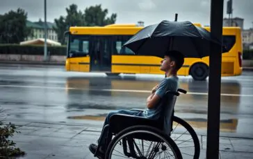 giovane disabile abbandonato sotto la pioggia da un autista a vicenza una storia di speranza e resilienza 1770724503 364x230