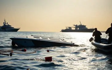 incidente in mare a livorno pilotina si rovescia dopo limpatto con uno yacht 1772004943 364x230