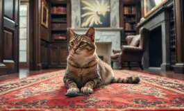 larry compie 15 anni di servizio a downing street simbolo di stabilita 1771204237 265x160