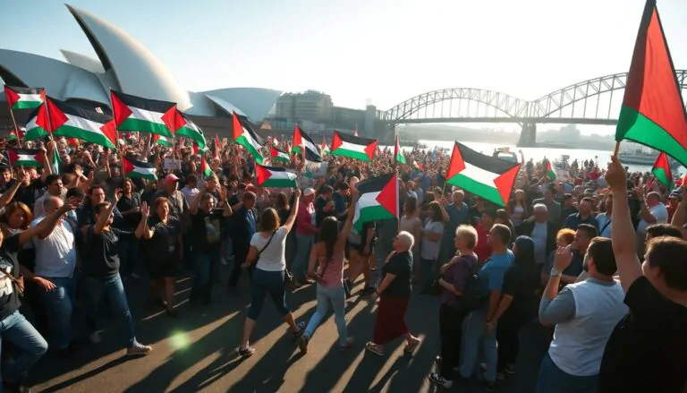proteste pro palestina in australia durante la visita di isaac herzog 1770646139 768x439