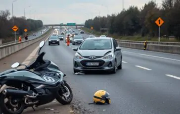 scontro auto moto sul gra vittima al km 58900 e code lunghe 1771499591 364x230