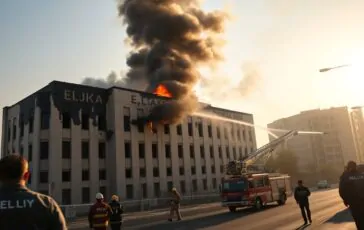 attacco con droni a riad incendio contenuto allambasciata americana e tensioni regionali 1772501547 364x230