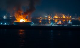 attacco con droni su primorsk danneggia serbatoi e sospende i carichi di petrolio 1774261394 265x160