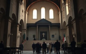 funerali di umberto bossi a pontida il rito nellabbazia di san giacomo 1774082483 364x230