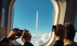 video dallaereo passeggeri osservano un possibile missile in verticale tra le nuvole 1772487591 265x160