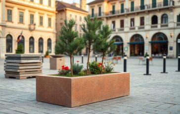 Bolzano sostituisce i New Jersey con fioriere in porfido per sicurezza e decoro