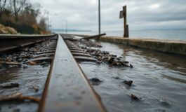 Tratta Pescara-Foggia sospesa per esondazione dell'Osento: disagi sulla costa adriatica