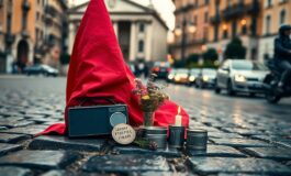 Marcia a Roma per il giorno della vittoria: bandiere, cori e sigle di sinistra