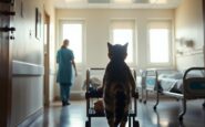 Pitagora al Meyer, il gatto che entra in reparto per la pet therapy