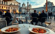 Rubio a cena in piazza del Popolo tra sicurezza e curiosi