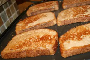 French Toast on Gridle 300x200