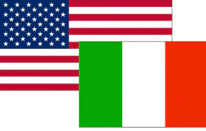 Italia USA Bandiera 300x190